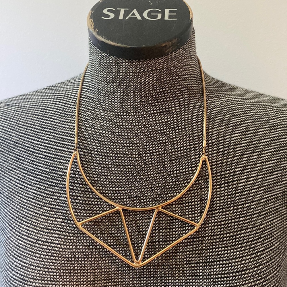 Gold statement necklace